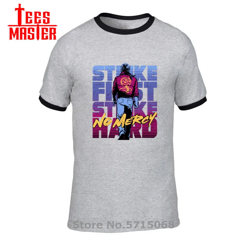 Винтажная одежда 2020 футболка Кобра Кай Мужская для карате Детская костюм косплея