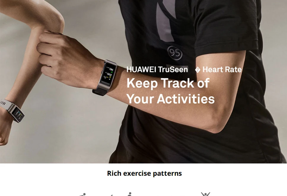 Huawei talkband B5Fitness Tracke Smart Band светодиодный экран вызова громкой связи Поддержка гарнитуры функция-Черная спортивная версия
