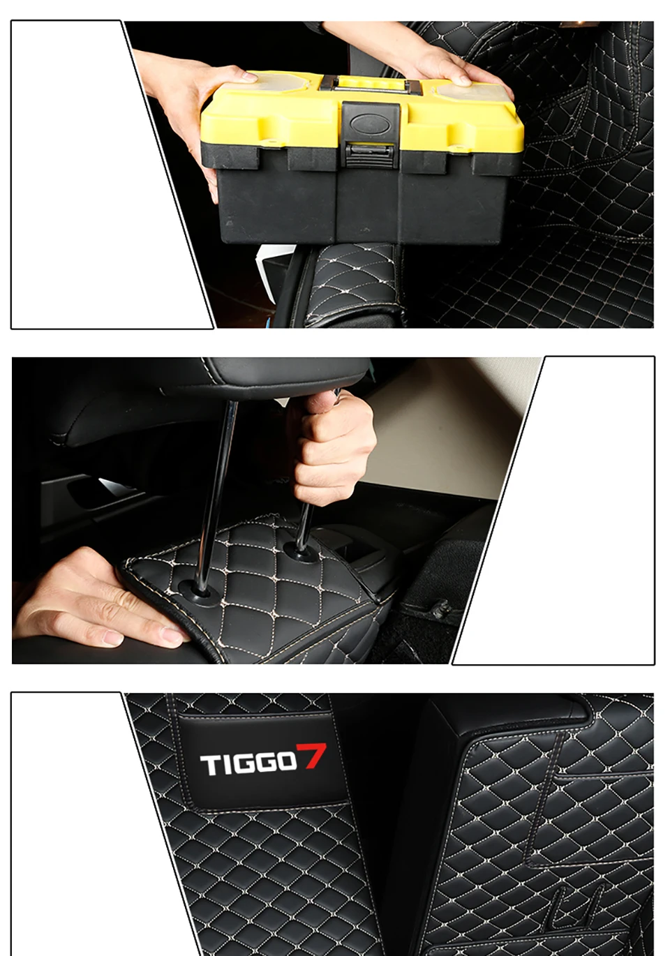 Дешево Кожаные коврики для багажника автомобиля Chery Tiggo 7 Pro 2020 2021, 7 мест, защита от грязи, строительные аксессуары