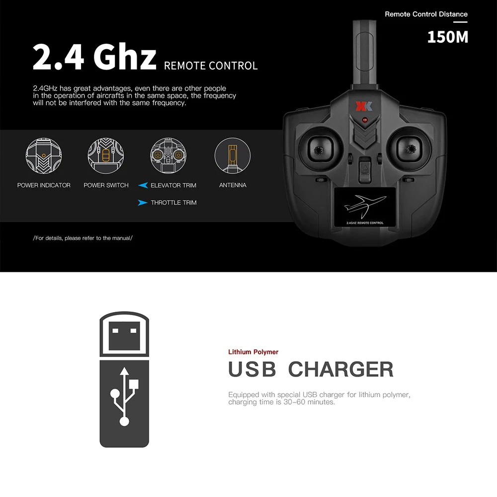 wltoys a290 f16 24g планер дрона с дистанцио