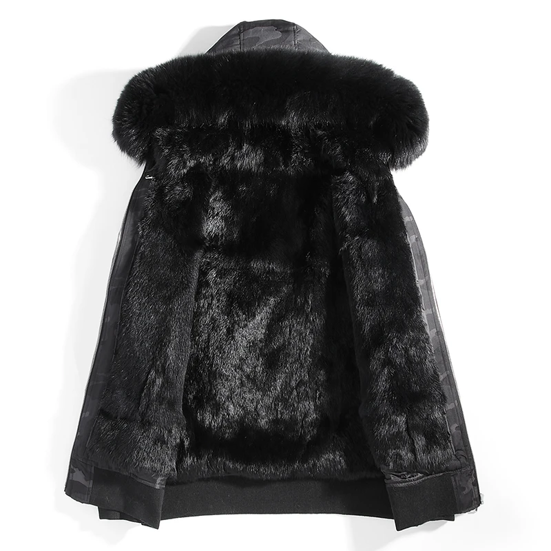 

winter Men wear clothes, men wear short coats, fox skin neck, men wear warm coats