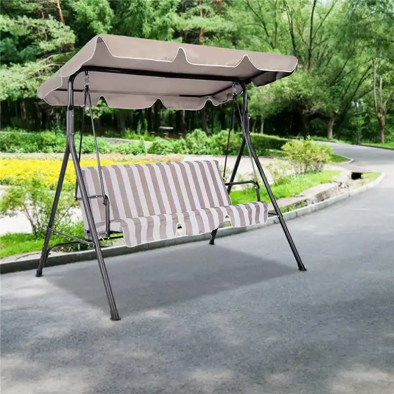 Summer Waterproof Top Cover Canopy Replacement for Garden Courtyard Outdoor Swing Chair Hammock Canopy Swing Chair Awning