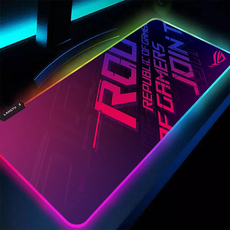 

Asus ROG RGB Mouse Pad Gaming Computer LOL Mousepad Keyboard Backlit XL XXL LED Gamer Republic of Gamers Carpet 900x400 Desk Mat