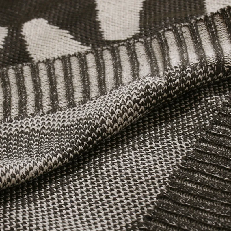 

Men O-Neck Wool Pullover Autumn Winter Warm Soft Print Comfortable Long Sleeve Casual Clothes Knitted Male Sweater Drop Shipping