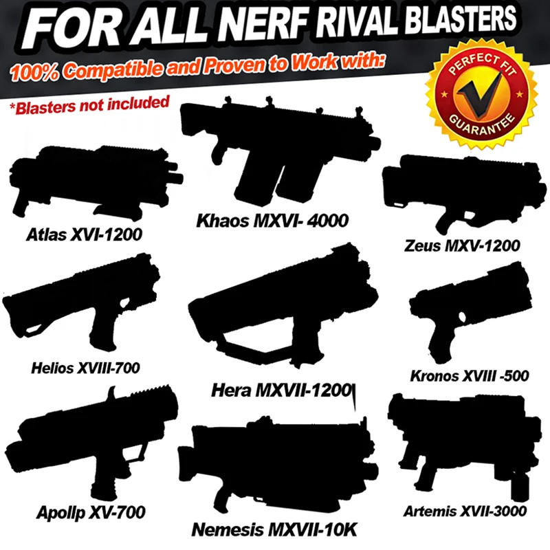 100 патронов для Nerf Rival Refill игрушка дартс пули игрушечный мячик пистолета Дарт Apollo