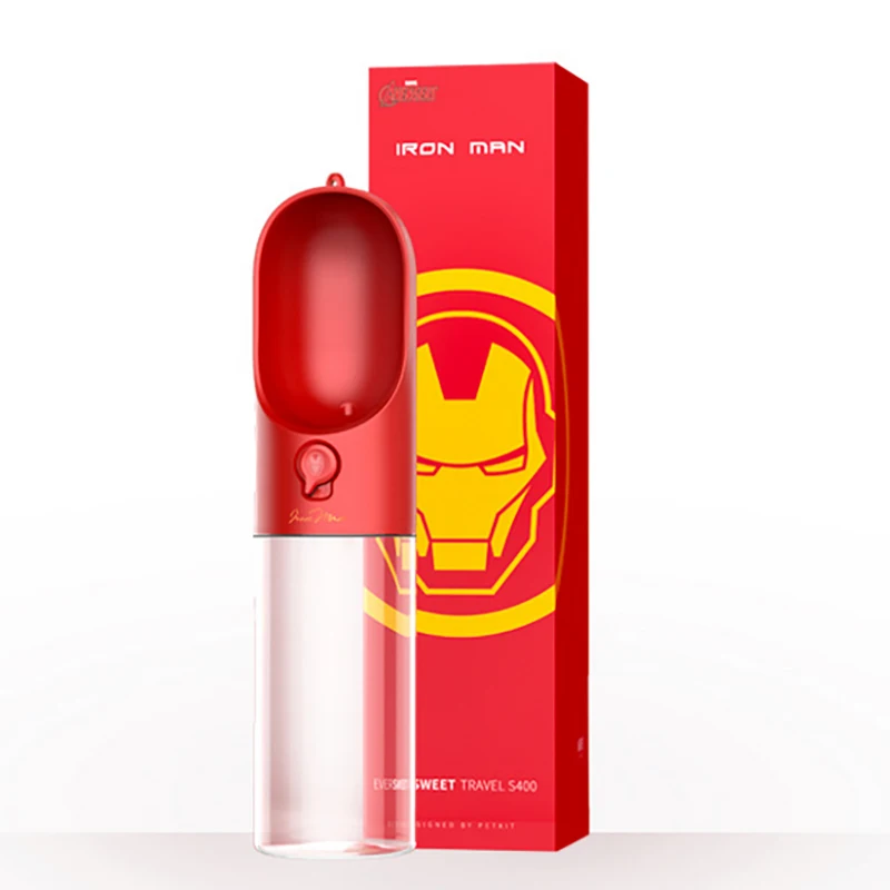 Супергероя серия ПЭТ-бутылка для воды с рисунком собачки и котика Портативный