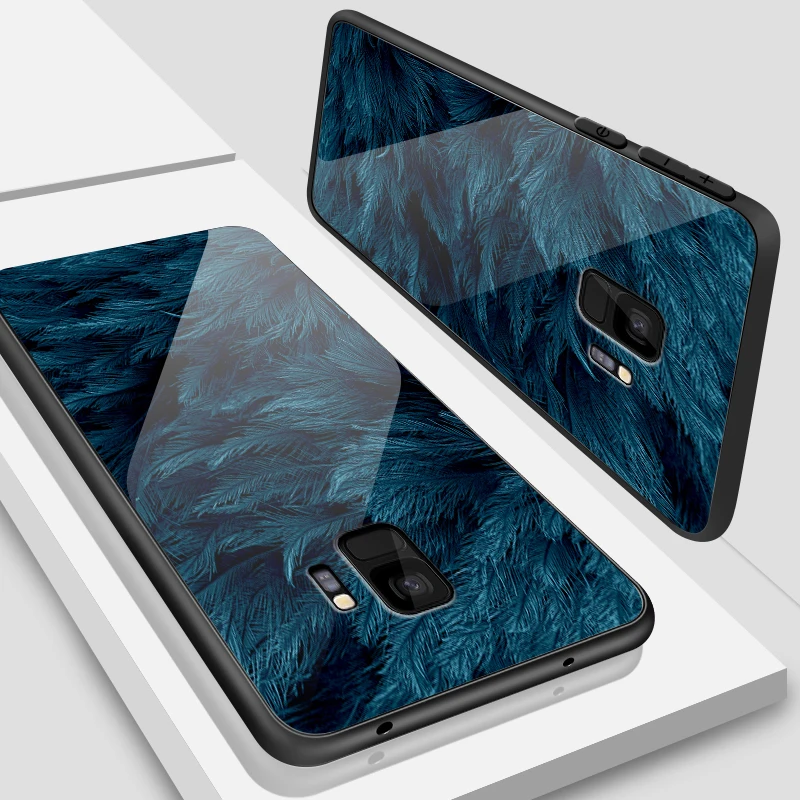 W352 for OnePlus 3T 3 5 6T 5T 6 7 7 Pro Anti Knock Tempered Glass Cover for Samsung Galaxy S9 S8 S10 Plus Printing Fancy Phone Case - Цвет: W352