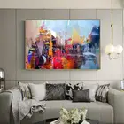 Большая Ручная роспись, абстрактные картины маслом на холсте, современные картины поп-арт-стена для украшения гостиной, офиса