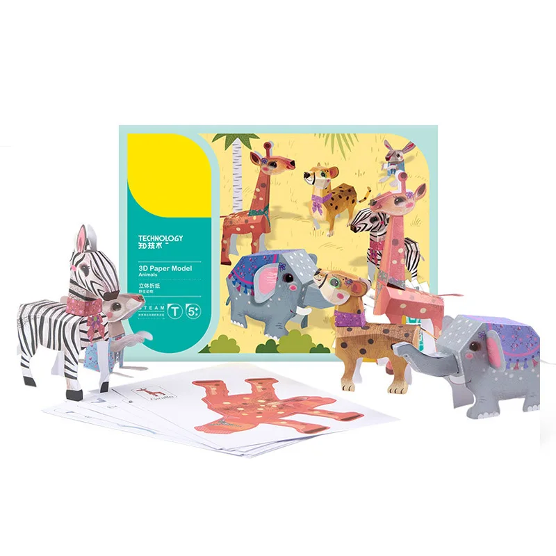 Детские подарки Обучающие игрушки сделай сам животные оригами книга для