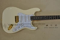 factory custom electric guitar star guitarmilk yellow body white sss pickups yellow maple neckgold buttons24 frets 22frets