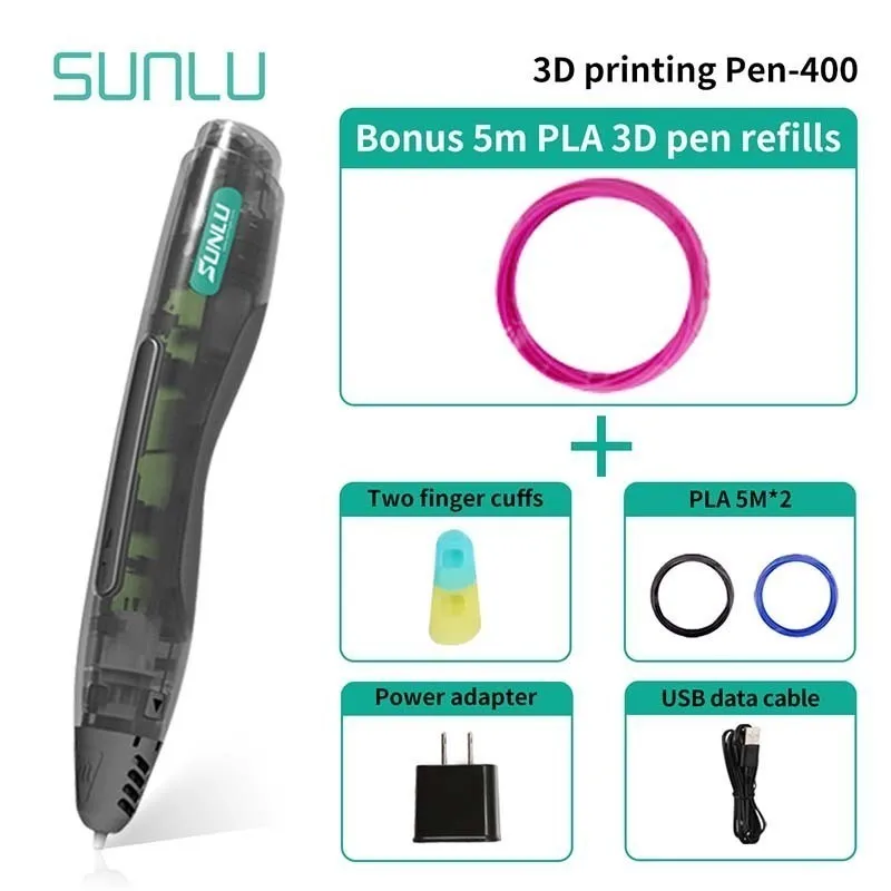 Ручка для 3D печати SL-400 изучения детей умные игрушки ручка с поддержкой 1 75 мм PLA
