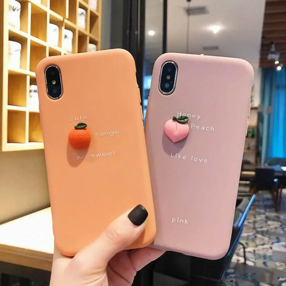 ТПУ мягкий чехол для телефона анти осенний защитный милый узор совместим с iPhone XS