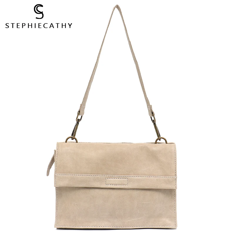 Женская сумка мессенджер SC винтажная из мягкой натуральной кожи|Сумки с ручками|