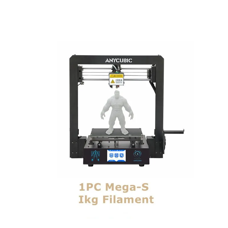 ANYCUBIC Mega-S 3d принтер обновленный принтер большого размера плюс металлический TFT экран 3d Высокоточный 3D Drucker - Цвет: MegaS