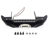 durable metal front and rear bumper modified accessories for scx10 90046 climbing wrangler rc car