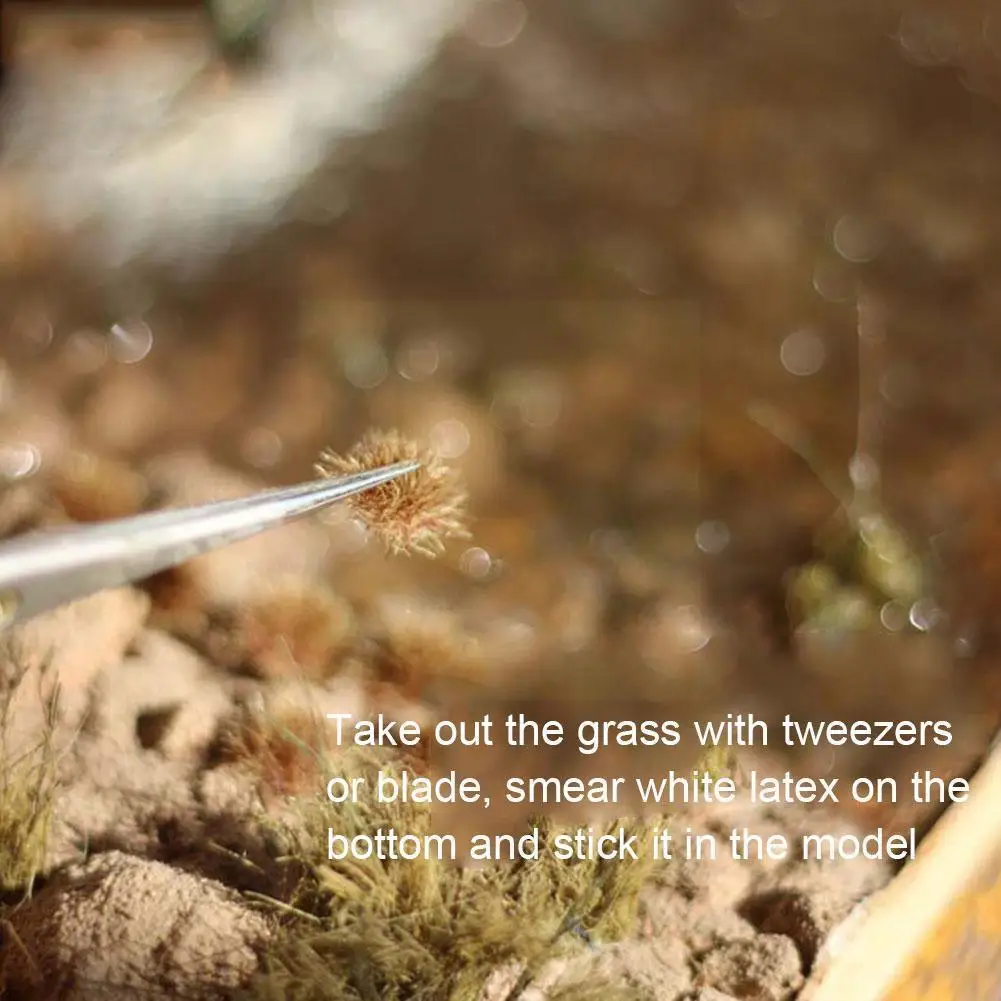 

Diy Миниатюрный Ландшафтный материал, материал строительной сцены для поезда, песочного стола с кустами травы, шесть цветов F3g9