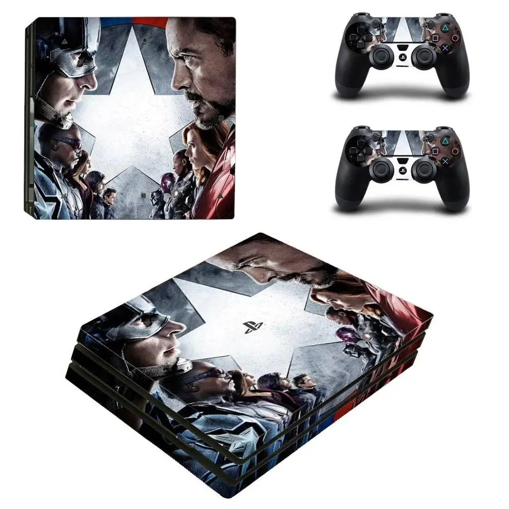 Наклейка Marvel Мстители PS4 Pro s PS 4 Play station Виниловая наклейка для playstation консоль и