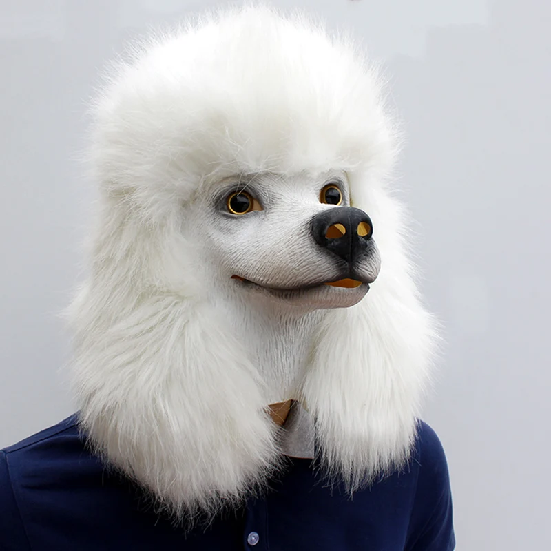 

Funny Dog Mask Halloween Cosplay Scary Latex Mask Costume Party Decoration YH-17