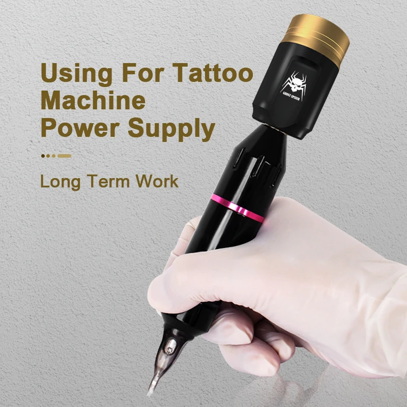 Привидение паук перезаряжаемый беспроводной источник питания для татуировки RCA