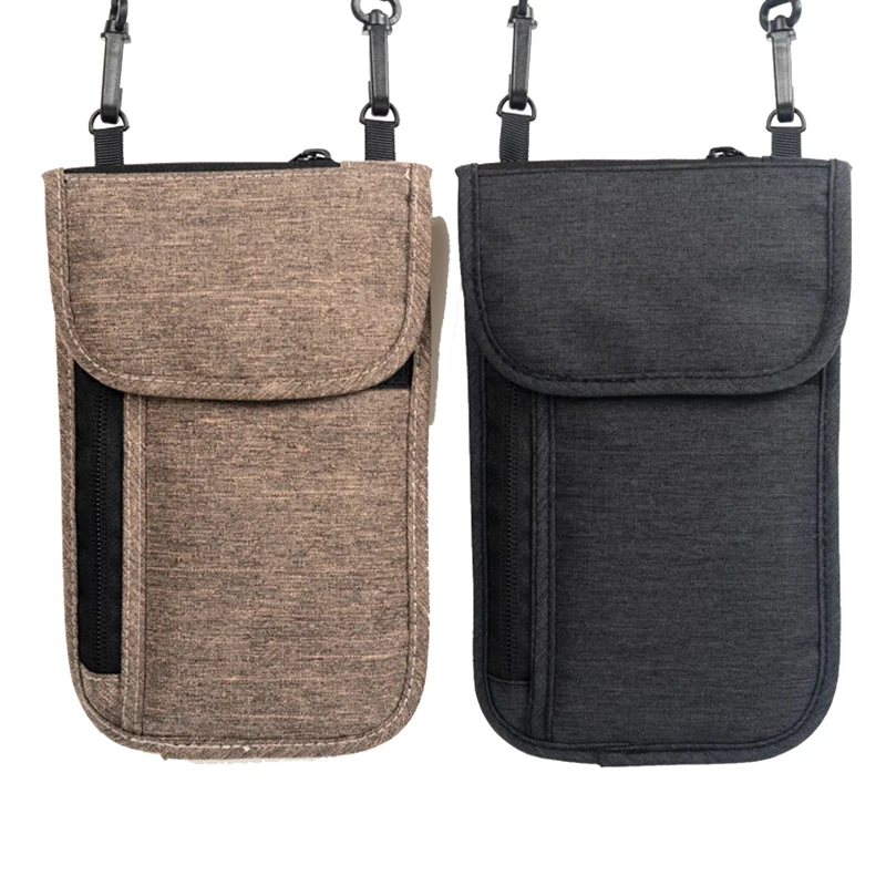 

Шейная подвесная дорожная Обложка для паспорта, кошелек, держатель для удостоверения личности, клатч для хранения, многофункциональпосылк...