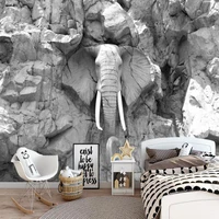modern abstract stereo elephant decorative background wall custom wallpaper mural 8d waterproof wall cloth