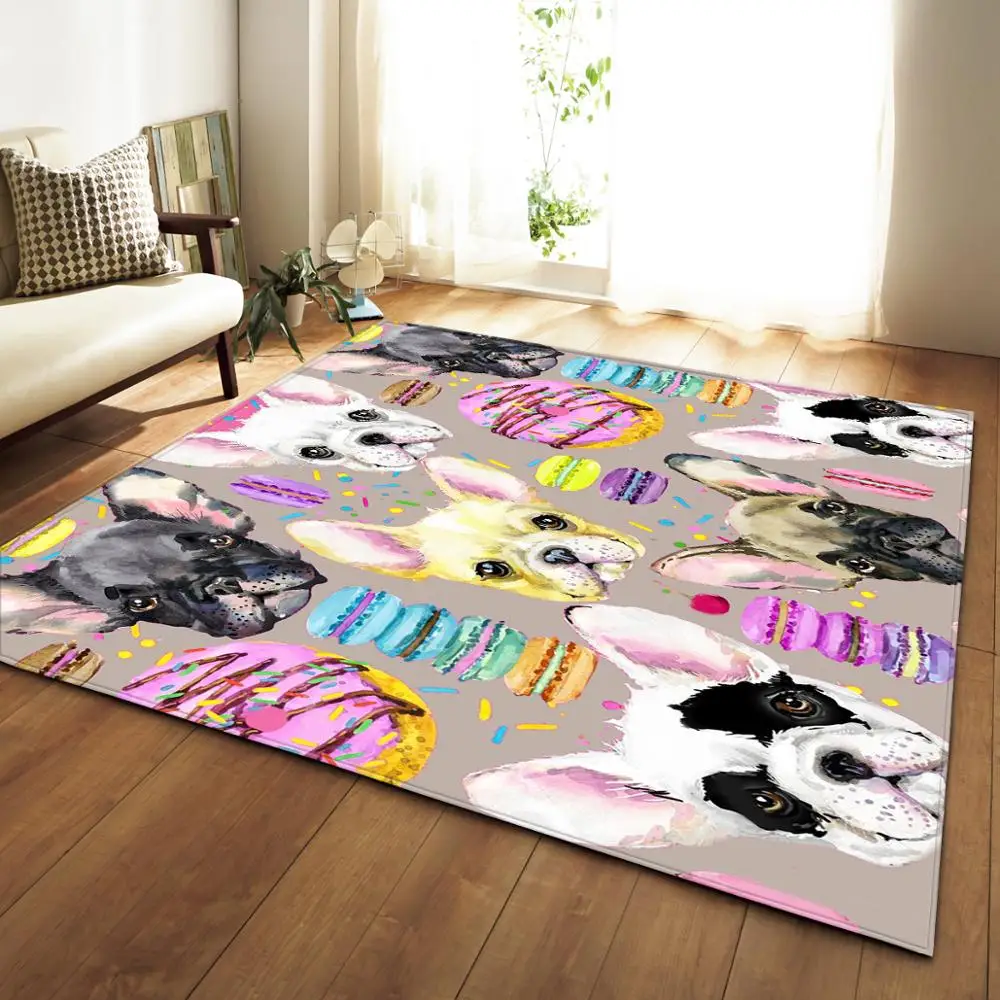 Современный 3D ковер Рождественский с оленем для гостиной спальни детский