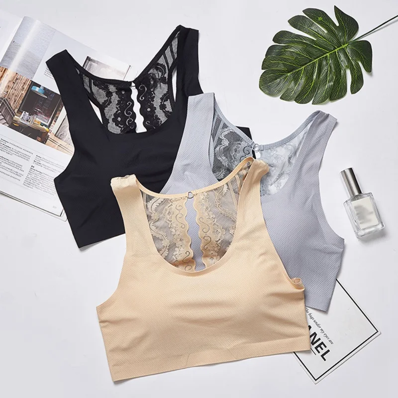 Сексуальный женский кружевной бюстгальтер без косточек на спине топы бюстье