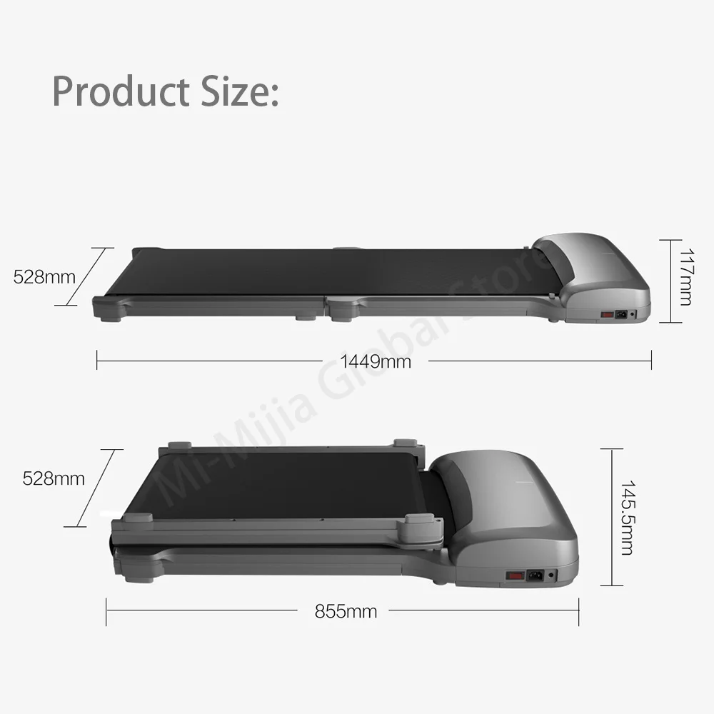 Xiaomi WalkingPad C1 сплав версия Смарт приложение управление складной коврик для ходьбы беговая дорожка мини ультра-тонкий прогулки фитнес-машина
