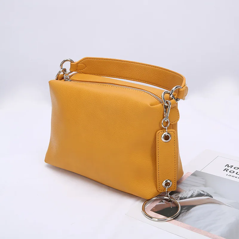 

2021 New Product Shoulder Bag Solid Color Tote Shopping Textured All-match Simplicity Beautifully Fashion Storage Crossbody Bags