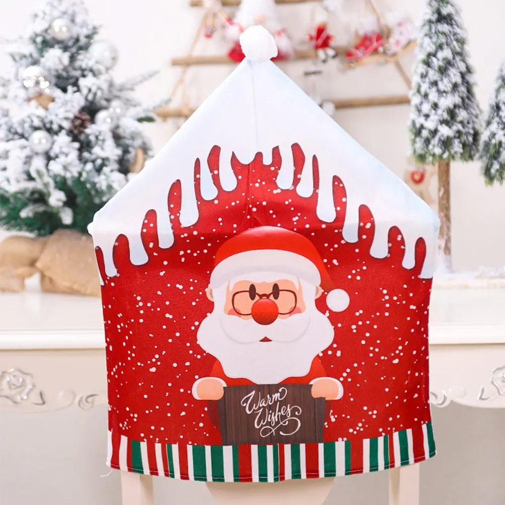 1 шт. чехол на стул с принтом Санта Клаус|Чехлы стулья| |