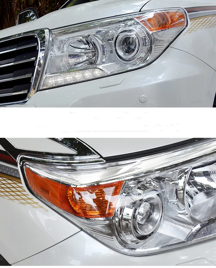 

Автомобильная светодиодная фара в сборе для Toyota Land Cruiser LC200 08-15 DRL дневные ходовые огсветильник аксессуары