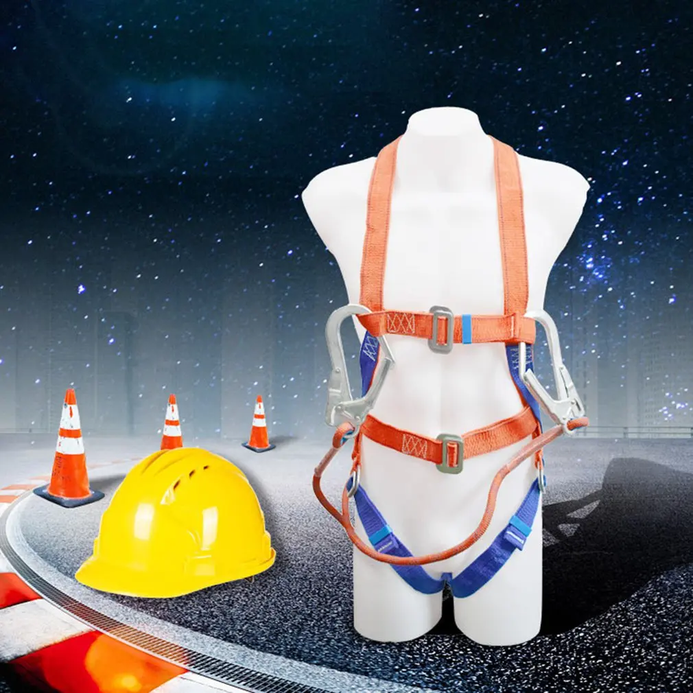 

Adjustable Aerial Work Safety Belt Five-Point Safety Fall Protection Polypropylene fiber Camping climbing Accessories