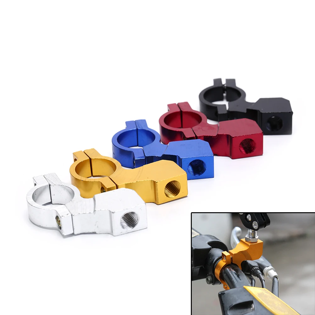 Clips Motorcycle Rearview Mirrors 10mm Bike Aluminum Mirror Mount Holder Bar Handle Clamp 1pc | Спорт и развлечения