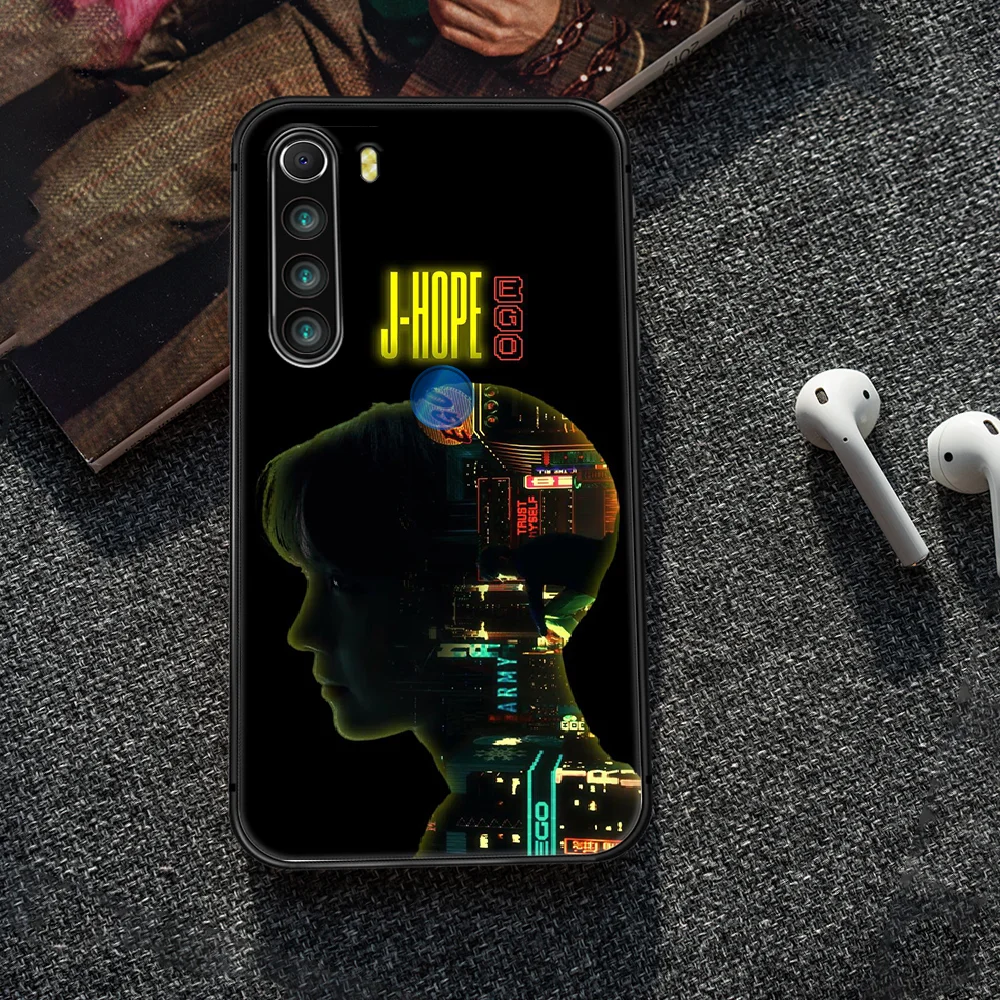 

Bangtan Boys J-Hope Phone Case Cover Hull For XIAOMI Redmi 7 7a 8 8a 9 10X NOTE 6 7 7s 8 8t 9 9s Pro Max black Funda Fashion