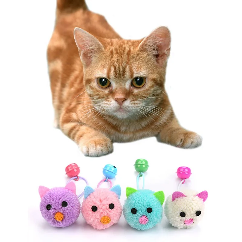 

Cat Toys Cute Mouse Shape Plush Interactive Toys With Bells Funny Cat Teaser Interactive Pet Supplies For Kitten Playing ToyQ