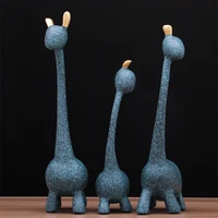 figurine decorative resin statue for home decoration european creative wedding gift giraffe statues home decor sculpture