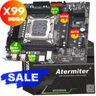 Atermiter X99 материнская плата слот LGA2011-3 USB3.0 NVME M.2 SSD Поддержка DDR4 ECC REG памяти и Ксеон E5 V3 V4 процессор