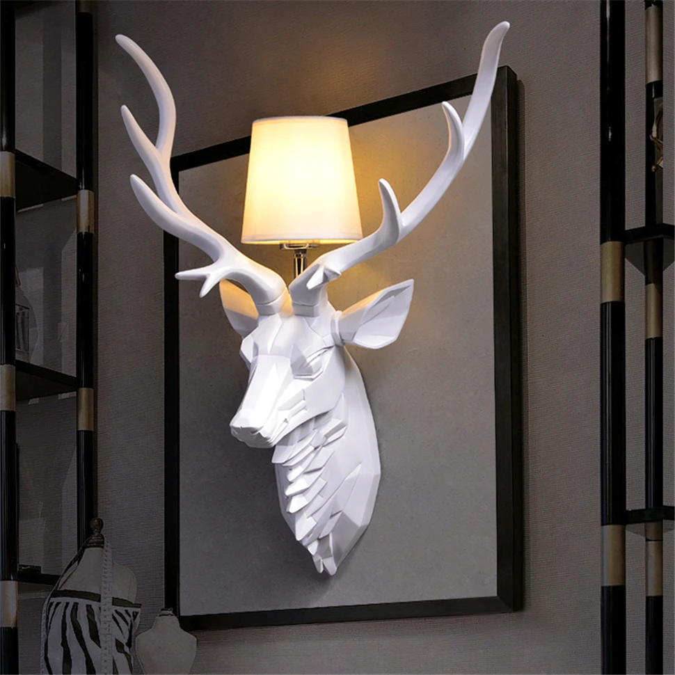 Настенный светильник в стиле древнего лофта полимерный настенный скандинавском