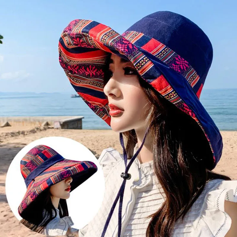Новинка 2020 шляпа от солнца с широкими полями в рыбацком стиле летняя женская