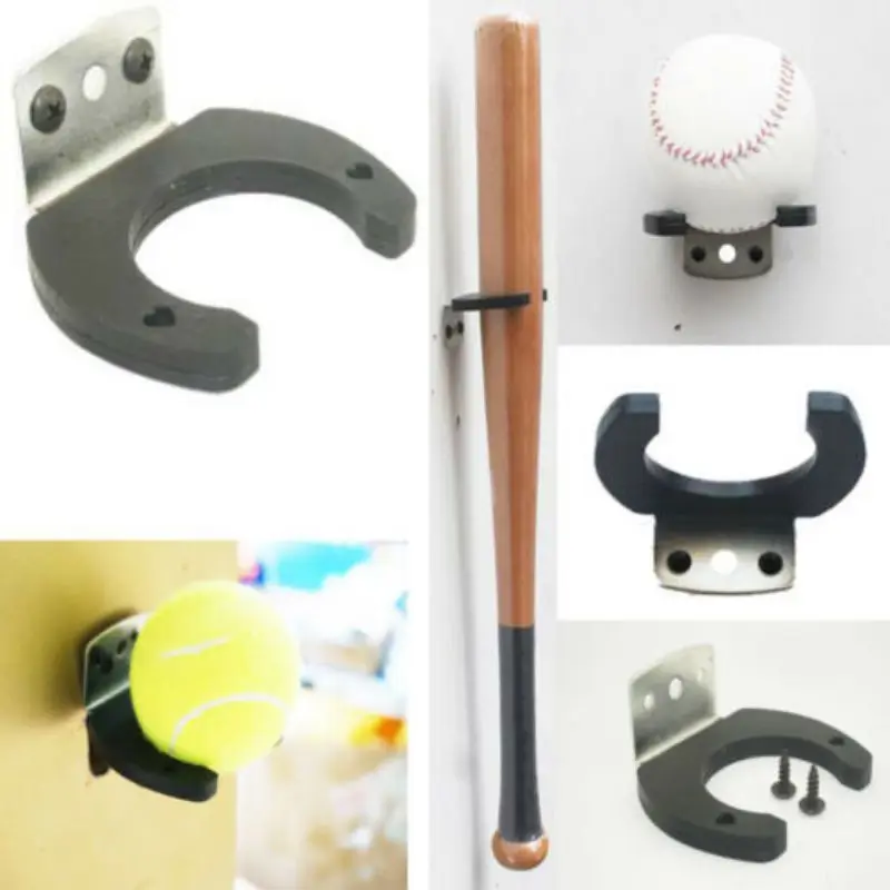 

Universal Multi-Purpose Vertical Tennis Baseball Bat New Softball Racket Wall Mount Holder Rack Display Hook