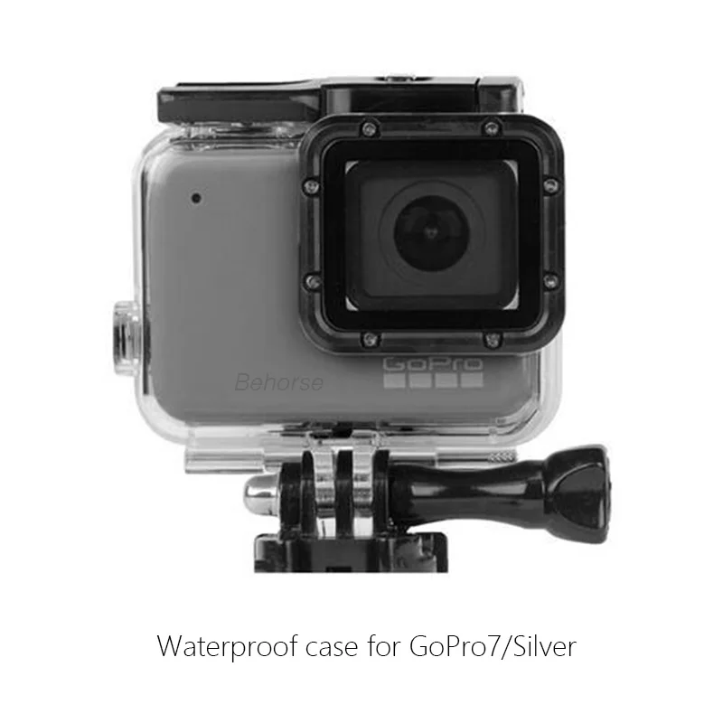 45 м глубокий дайвинг водонепроницаемый чехол Корпус для Gopro Hero 7 серебряный и