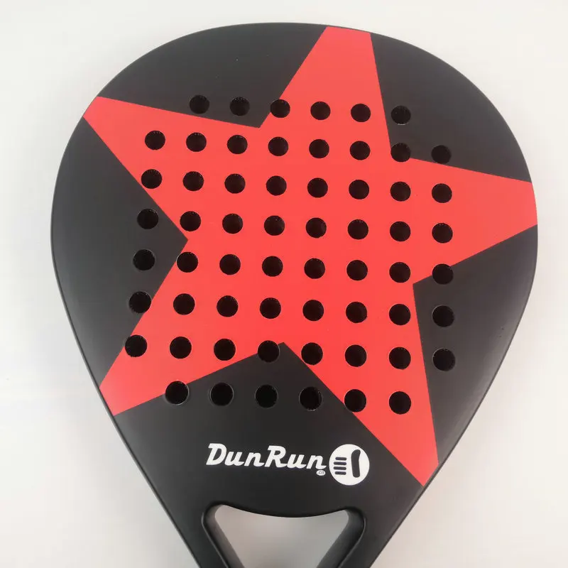

New Padel Racket Beach Cricket Racket Carbon Fiber Paddle EVA Surface Adult Professional Sports Tennis Racket With Bag Unisex