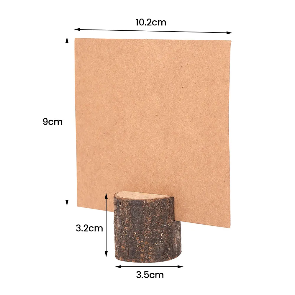 20 шт./партия деревянная ворсовая карточка с именем и местом держатели для