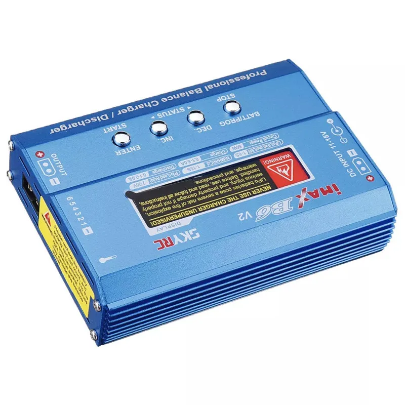 Зарядное устройство SKYRC iMax B6 V2 60 Вт 6A балансирующее зарядное для Lipo батарей с ЖК