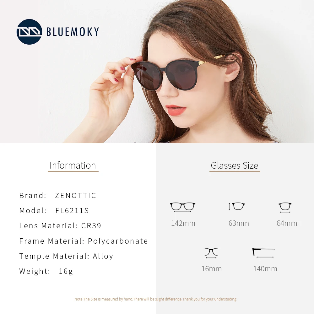 BLUEMOKY солнцезащитные очки для женщин модные популярные круглые винтажные