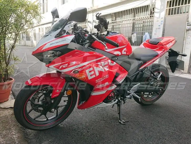 

High Quality New ABS Fairings Kit Fit for YAMAHA YZF- R3 R25 2015 2016 2017 2018 15 16 17 18 Bodywork set Cool red