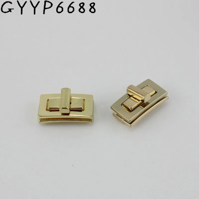 10ses 3 цвета маленький замок Высокое качество поворотный прямоугольный для сумки