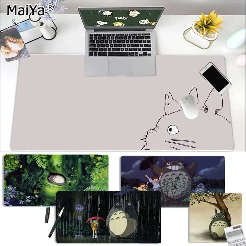 

Maiya anime Totoro and friends Gamer Speed Mice Retail Small Rubber Mousepad Free Shipping Large Mouse Pad Keyboards Mat