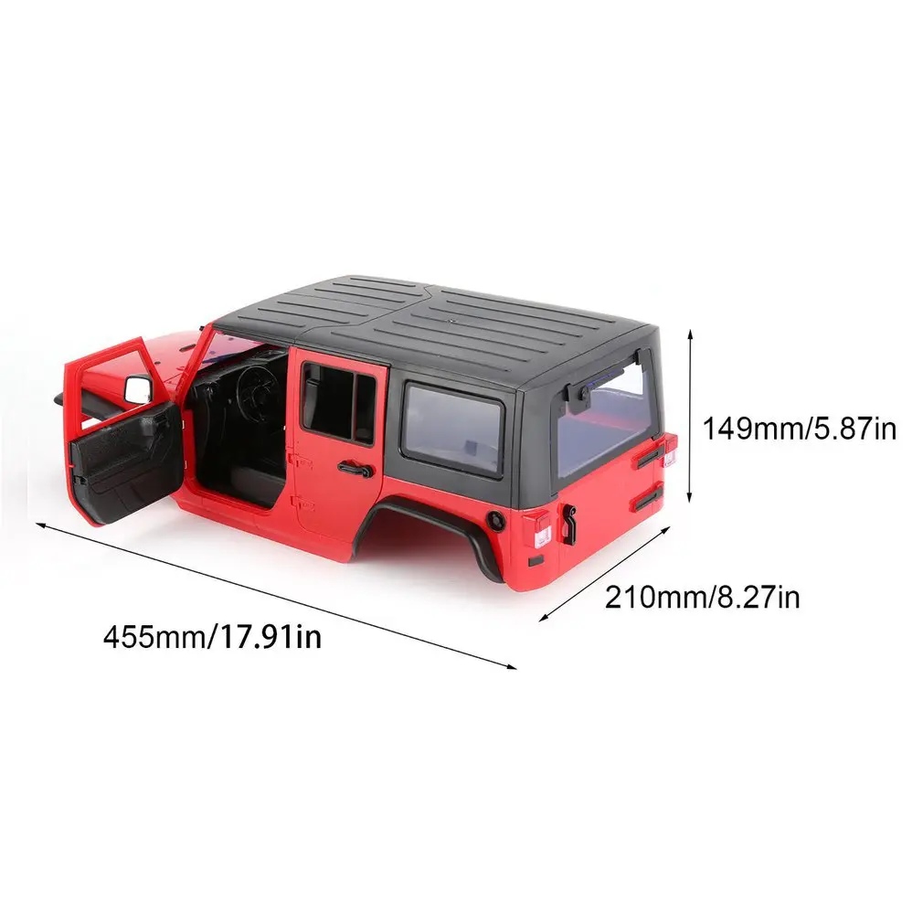 

313mm Hard Plastic Car Shell Body DIY Kit for Wheelbase 1/10 Wrangler Jeep Axial SCX10 RC Car Crawler Vehicle Model Parts