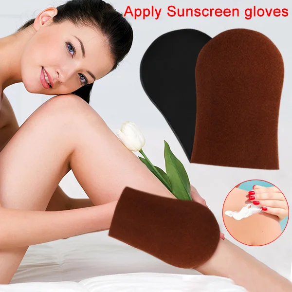 Многоразовые тела самостоятельно поддельные загар аппликатор перчатки для